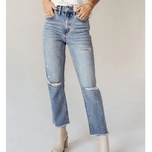 Vervet Blue size 27 high waist relaxed jeans